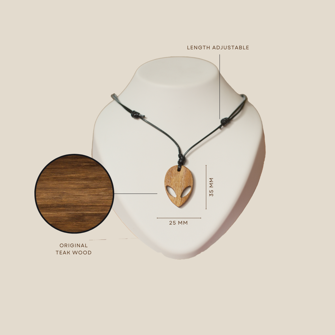 Alien | Teak Wood Pendant