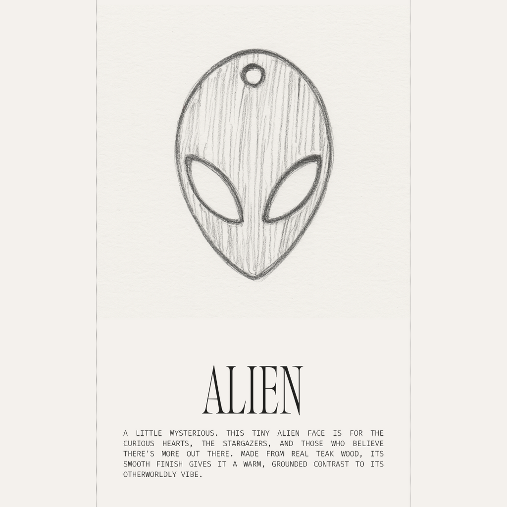 Alien | Teak Wood Pendant