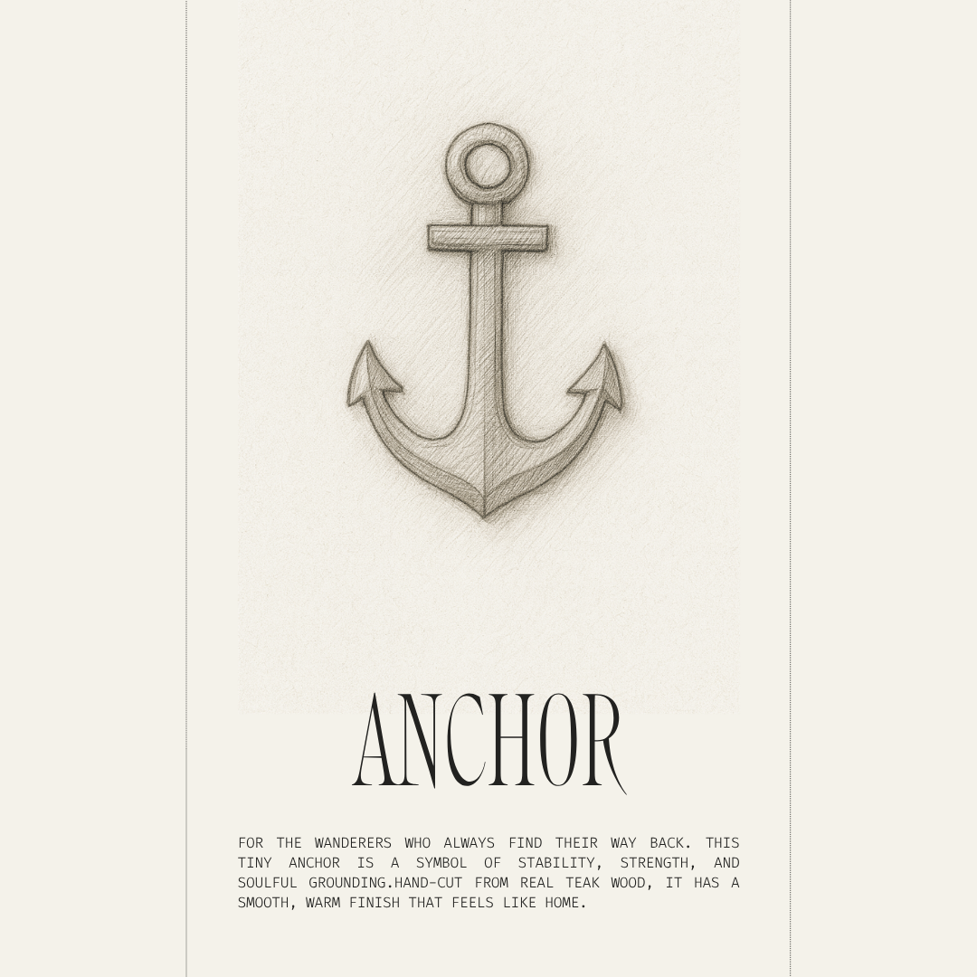 Anchor Ground | Boho Teak Wood Pendant