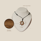 Sun Spirit | Boho Teak Wood Pendant