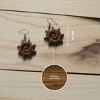 The Sun | Teak Wood Earring