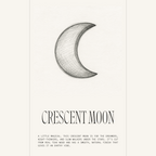 Crescent Moon | Boho Teak Wood Pendant