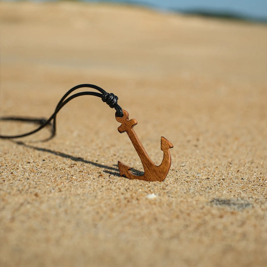 Anchor Ground | Boho Teak Wood Pendant