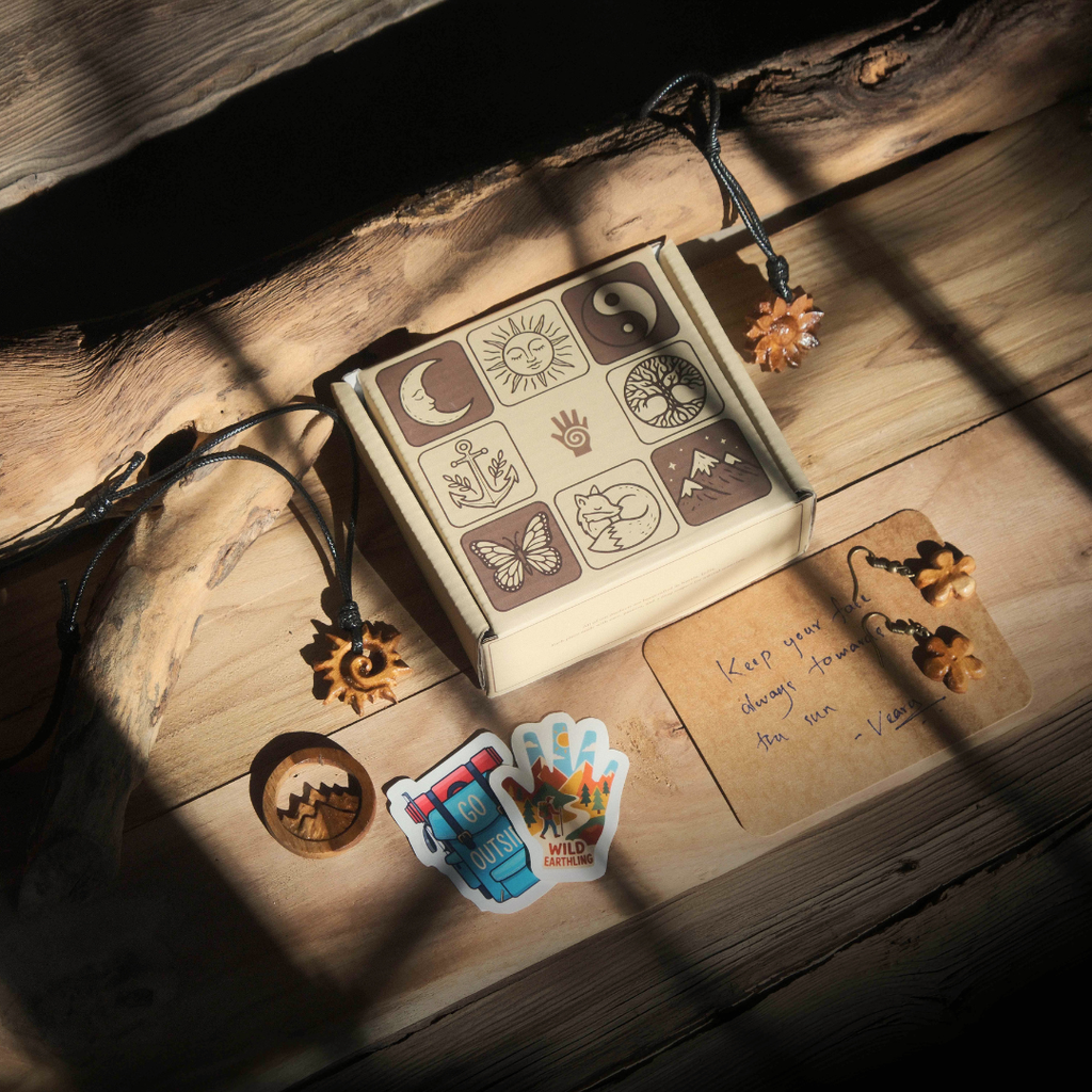 Faith | Teak wood and Premium Leather Cord