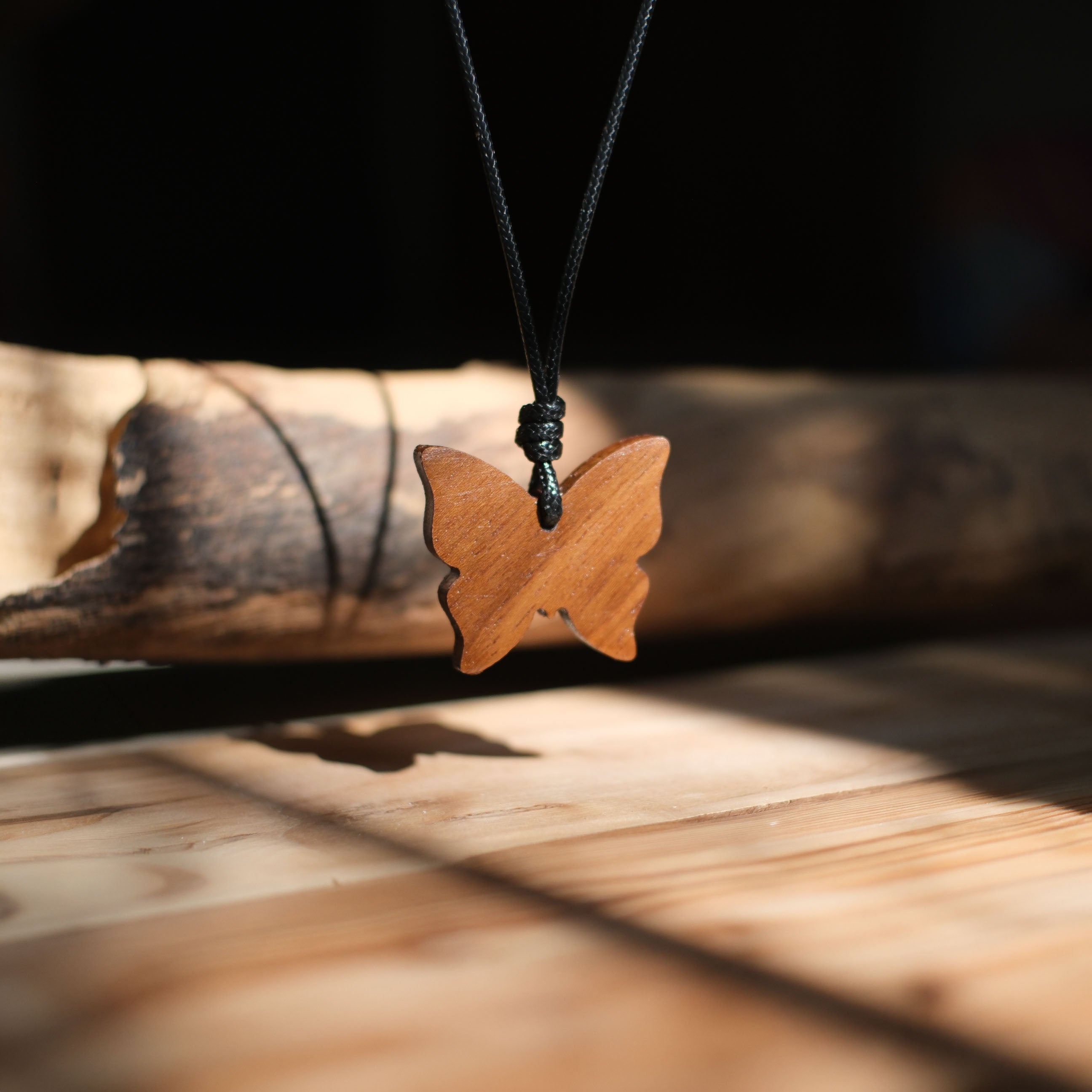 Boho Butterfly | Teak Wood Pendant