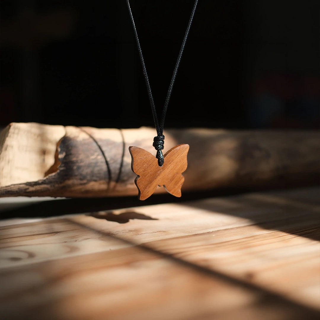Boho Butterfly | Teak Wood Pendant