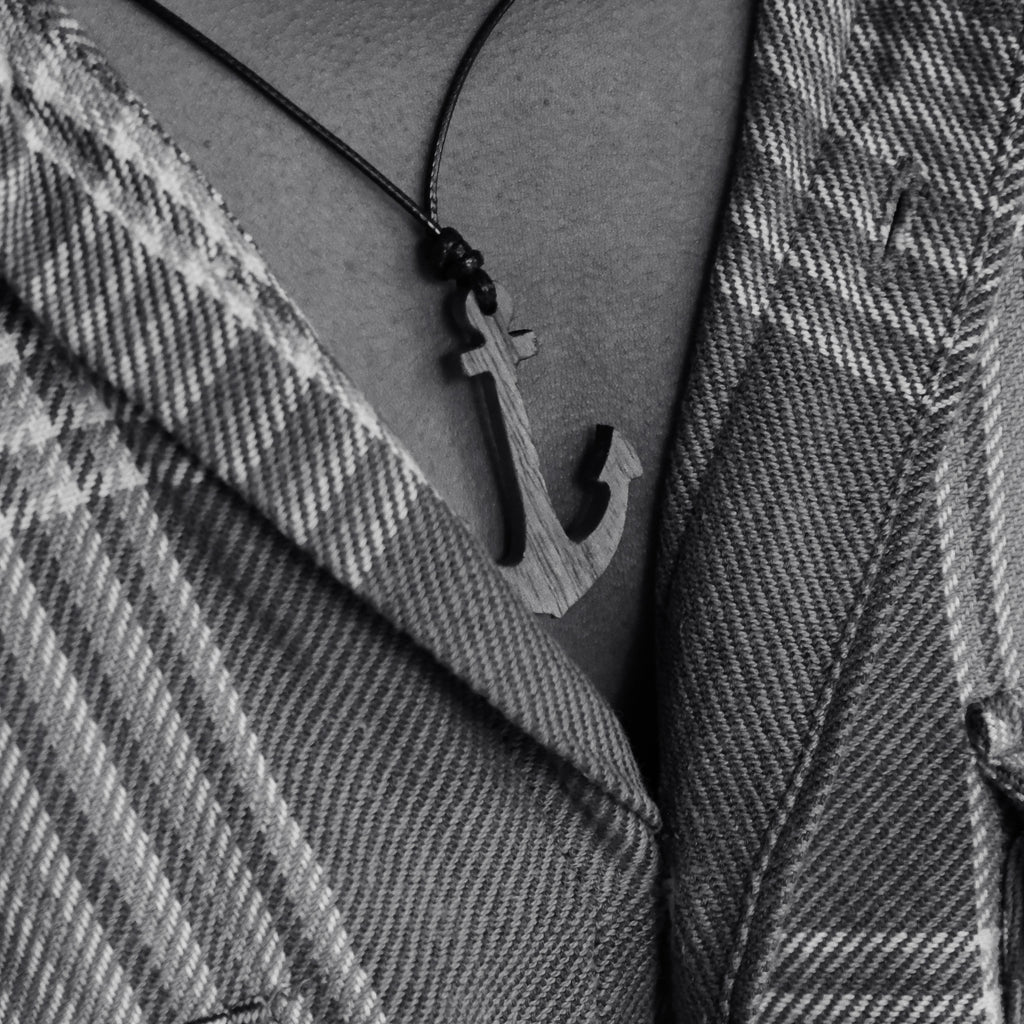 Anchor Ground | Boho Teak Wood Pendant