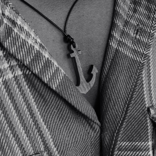 Anchor Ground | Boho Teak Wood Pendant