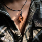 Sun Spiral | Teak wood Pendant