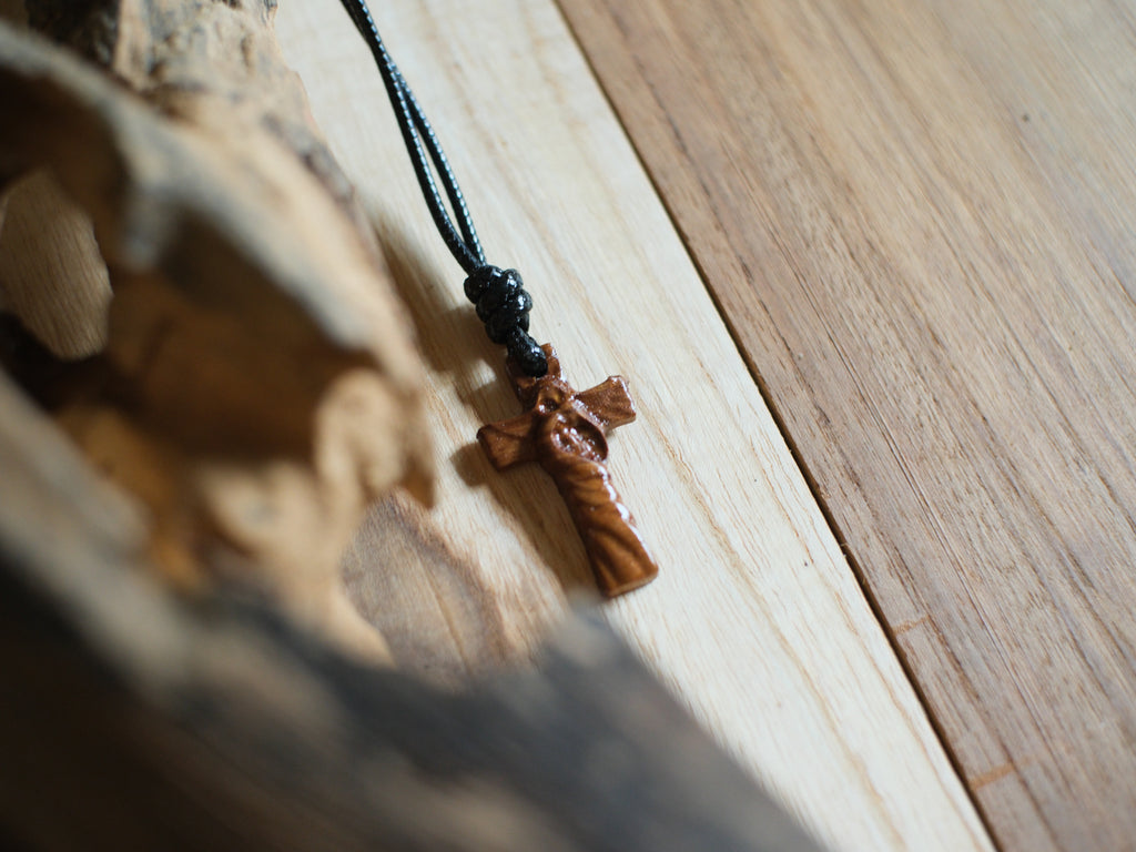 Holy Cross | Teak Wood Pendant