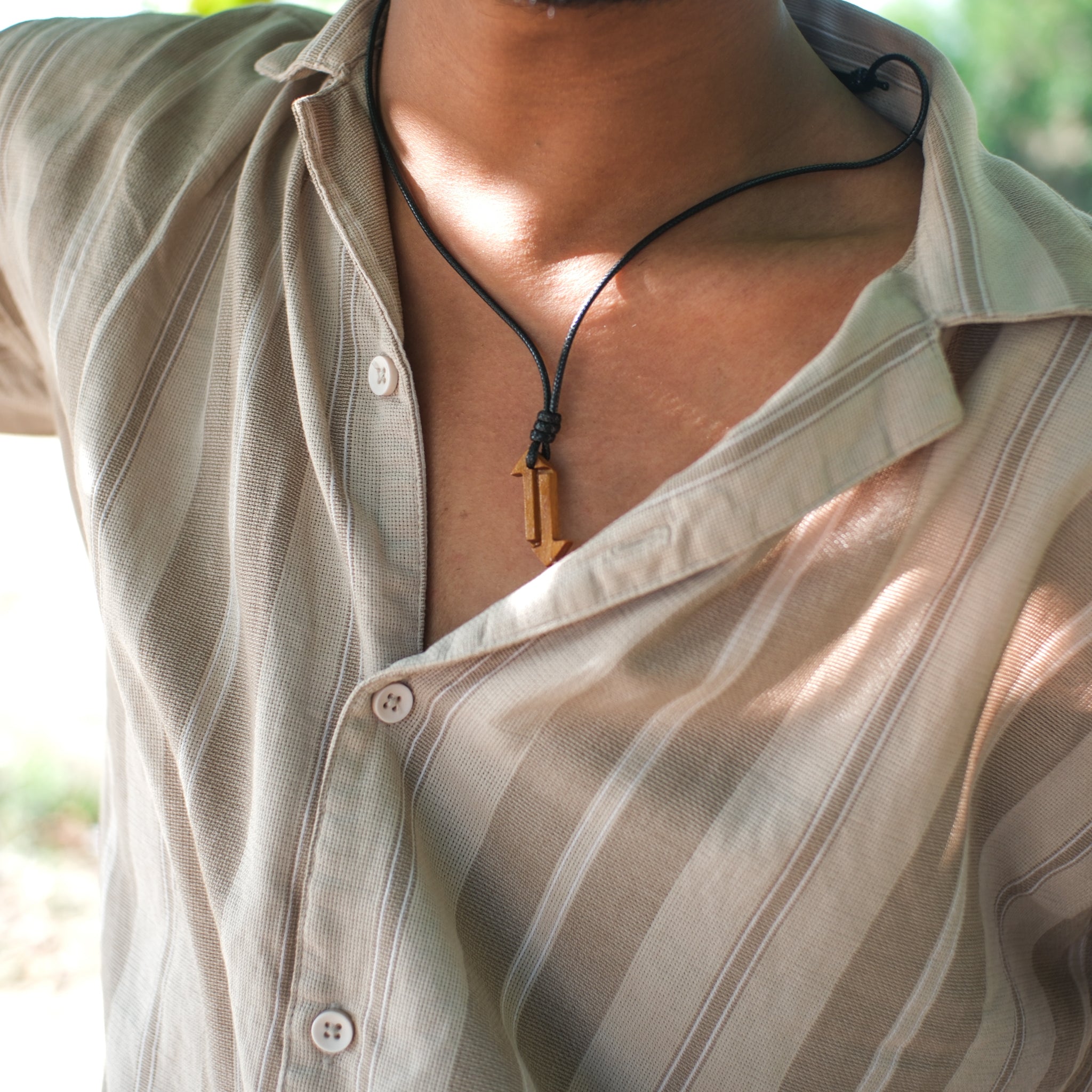 Karma Flow | Boho Teak Wood Pendant