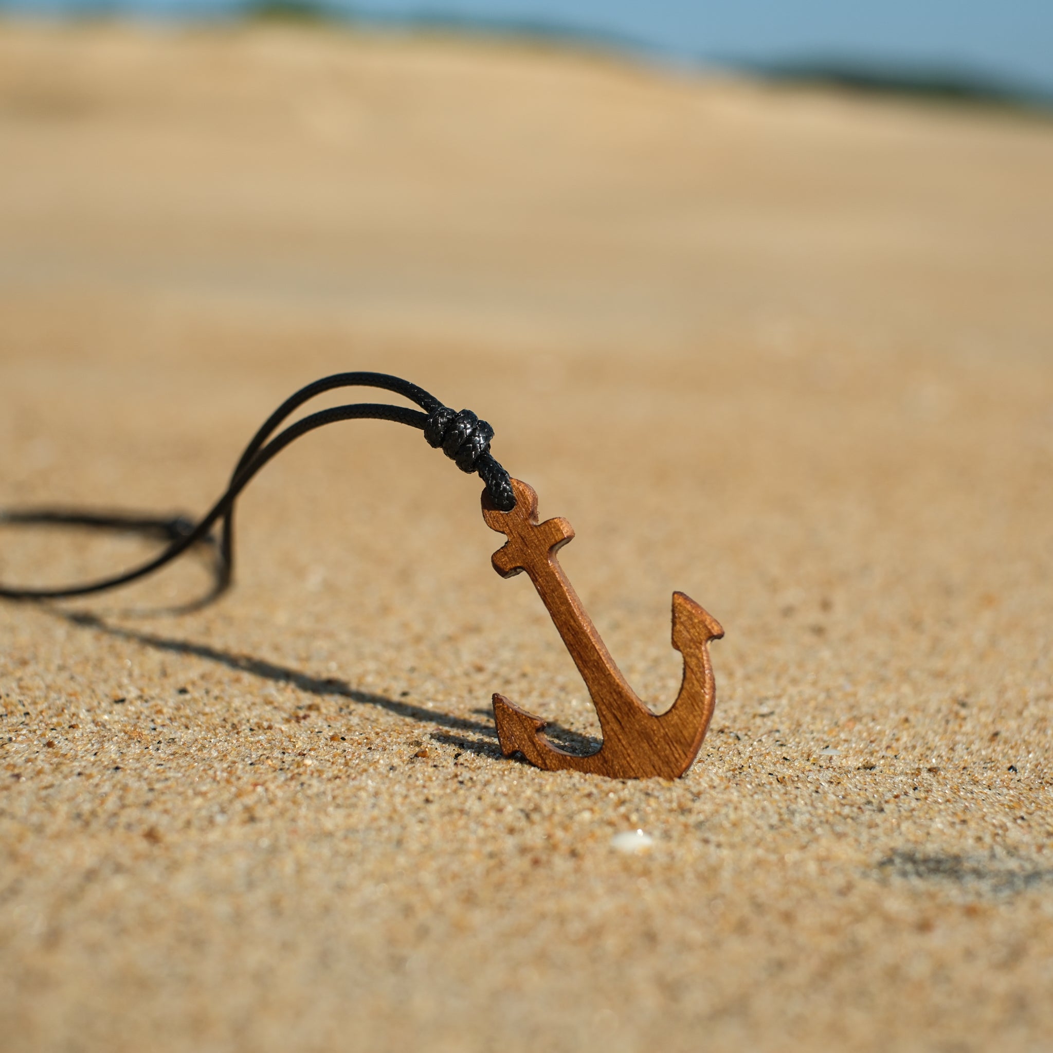 Anchor Ground | Boho Teak Wood Pendant
