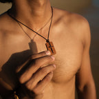 Faith | Teak wood and Premium Leather Cord