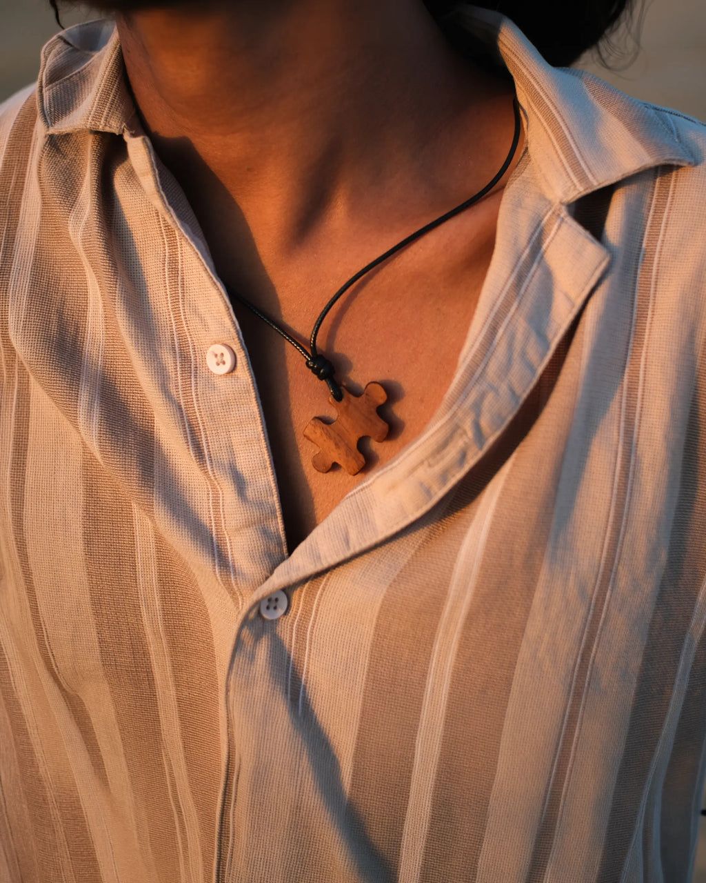 Jigsaw | Teak wood Pendant