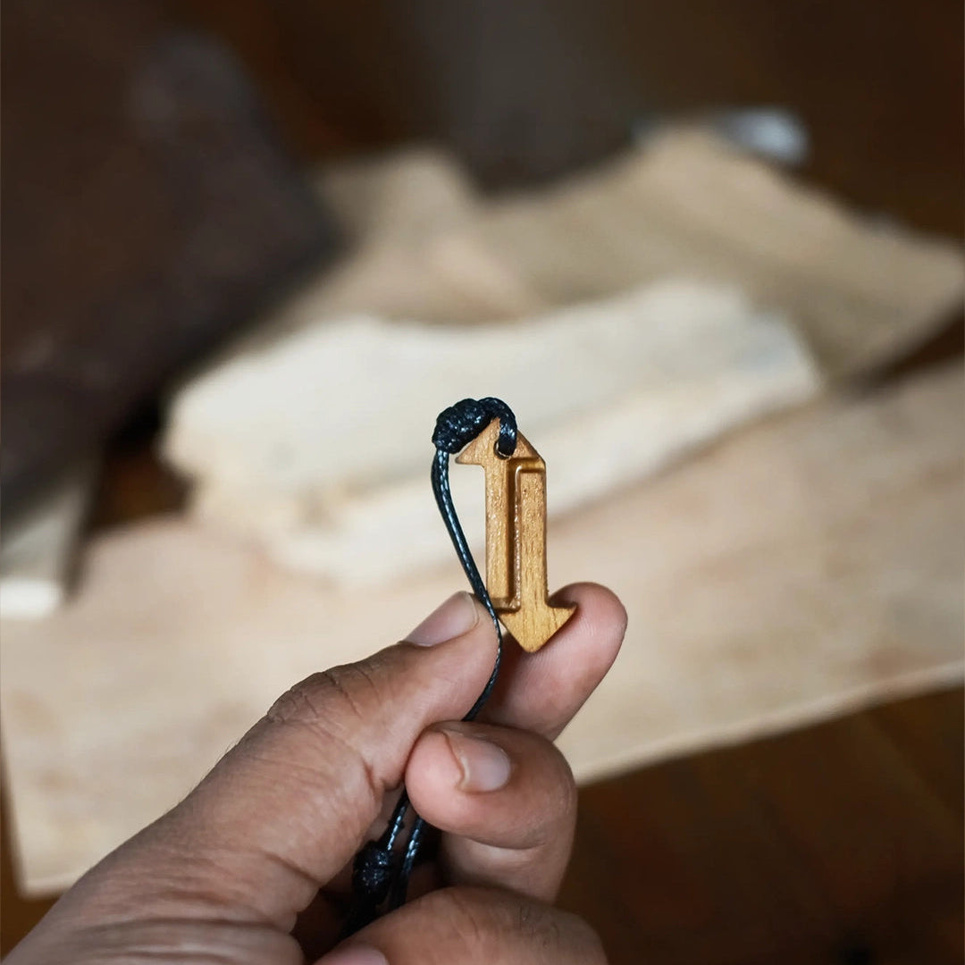 Karma Flow | Boho Teak Wood Pendant
