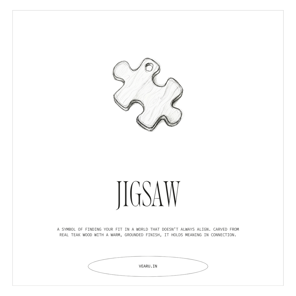 Jigsaw | Teak wood Pendant
