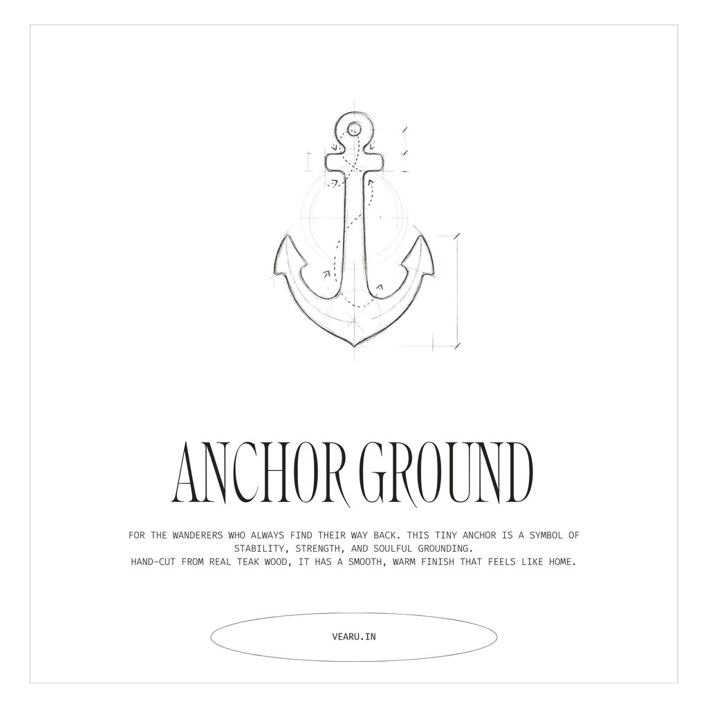 Anchor Ground | Boho Teak Wood Pendant