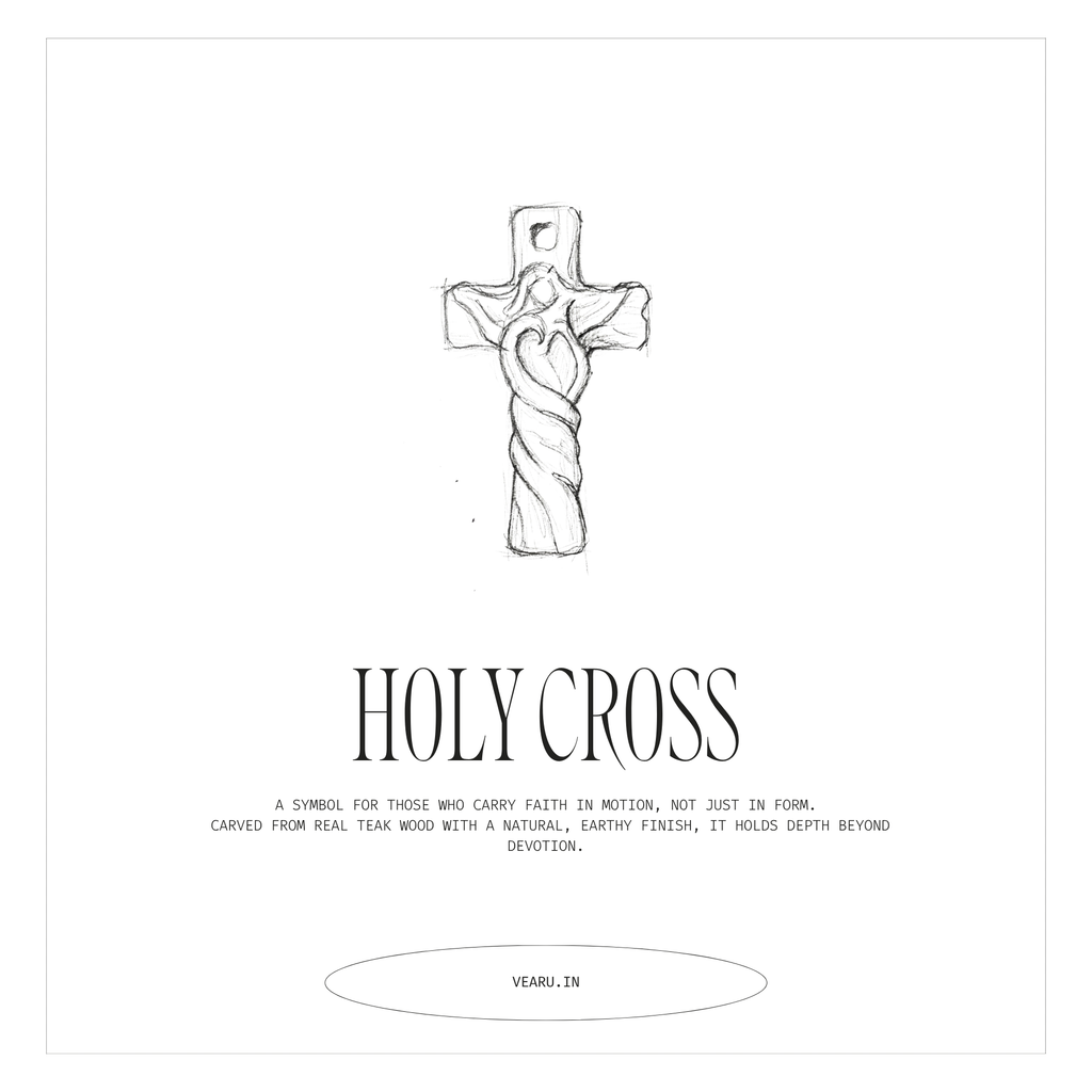 Holy Cross | Teak Wood Pendant