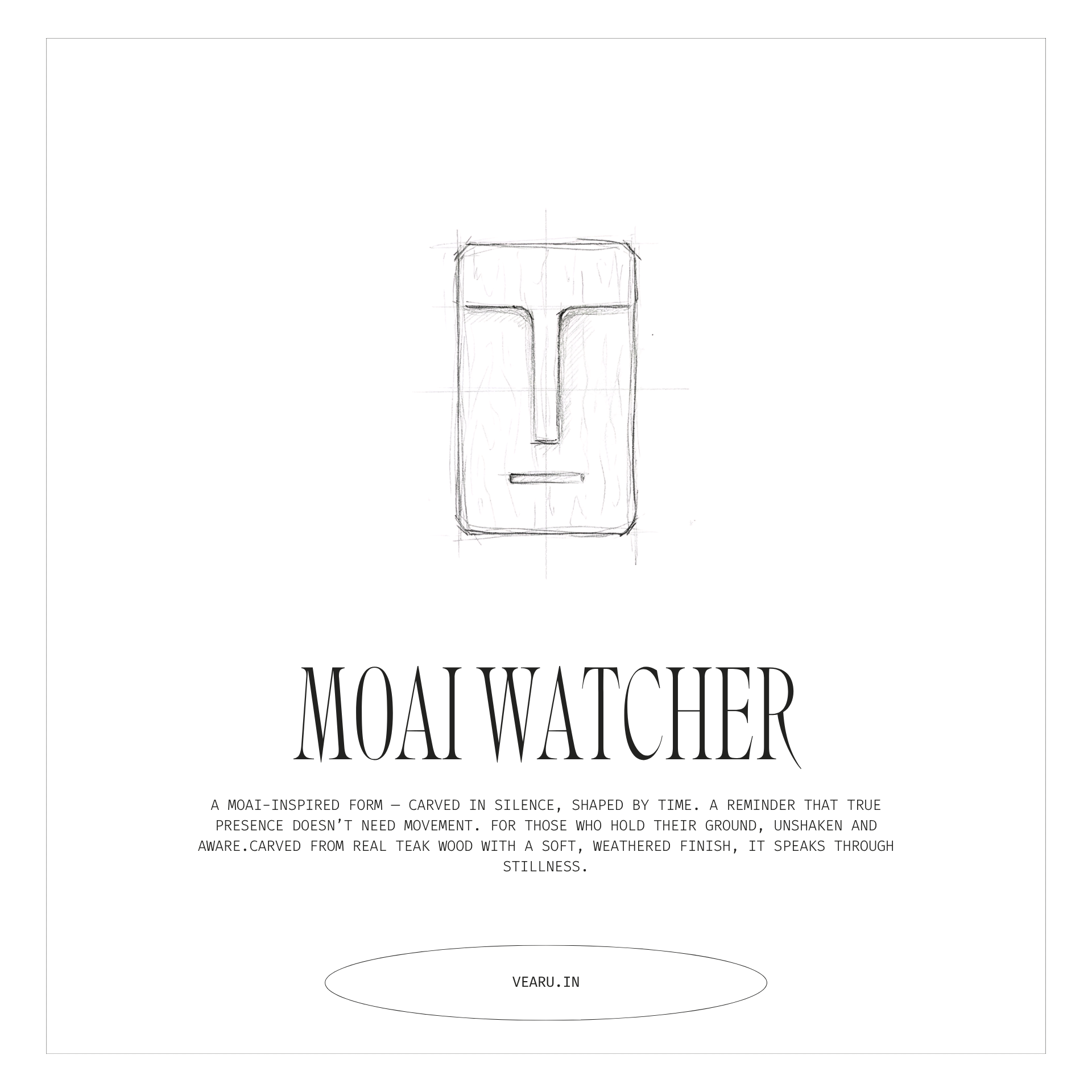 Moai | Teak Wood Pendant