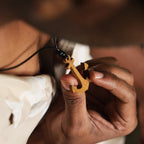 Anchor Ground | Boho Teak Wood Pendant