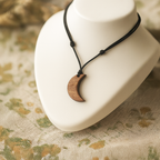 Crescent Moon | Boho Teak Wood Pendant