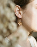 Petal Form | Teak Wood Earring