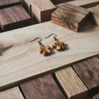 Petal Form | Teak Wood Earring