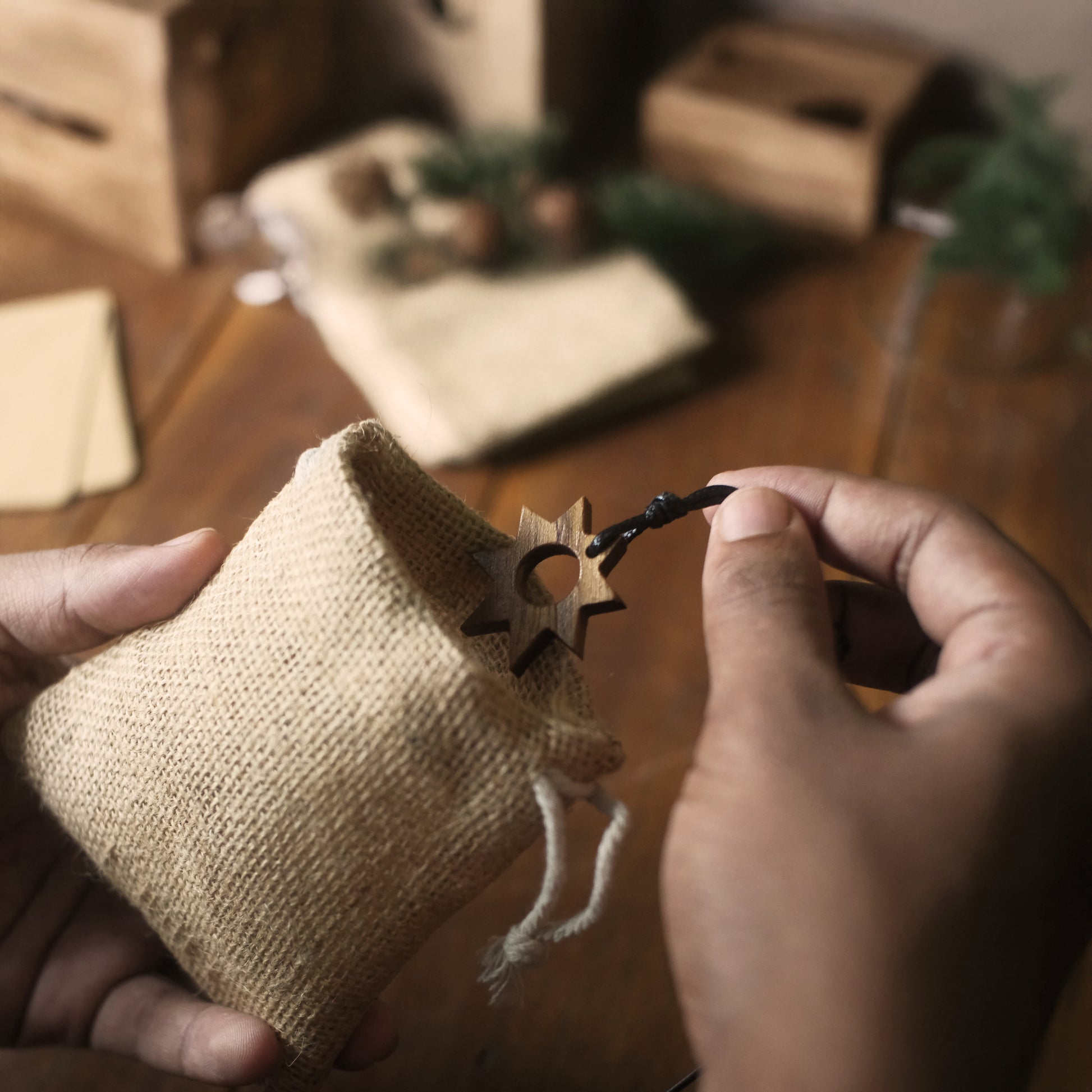 Sun Spirit | Boho Teak Wood Pendant