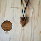 Lone Wolf | Teak Wood Pendant