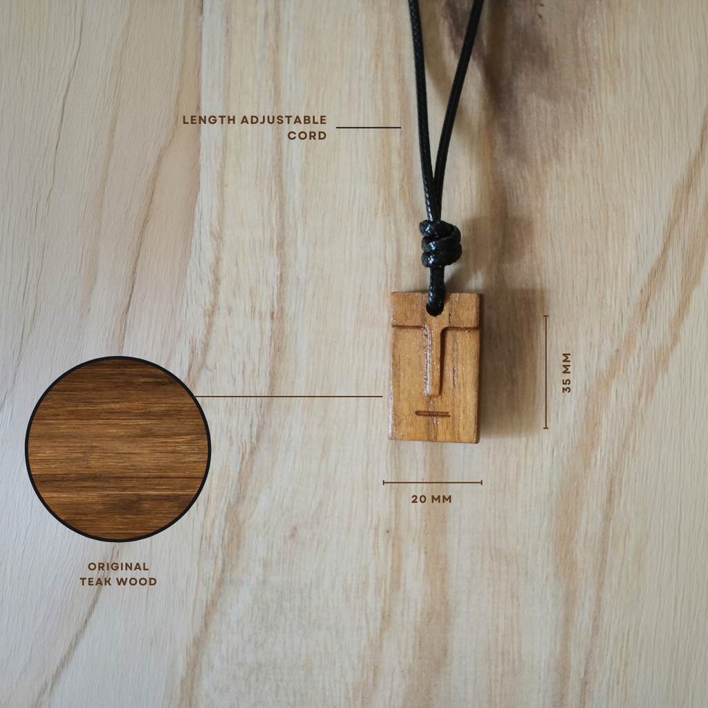 Moai | Teak Wood Pendant