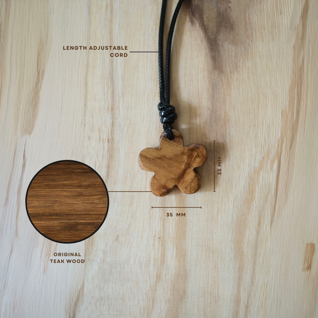 Petals | Teak Wood Pendant