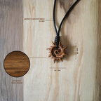 Sun Spiral | Teak wood Pendant