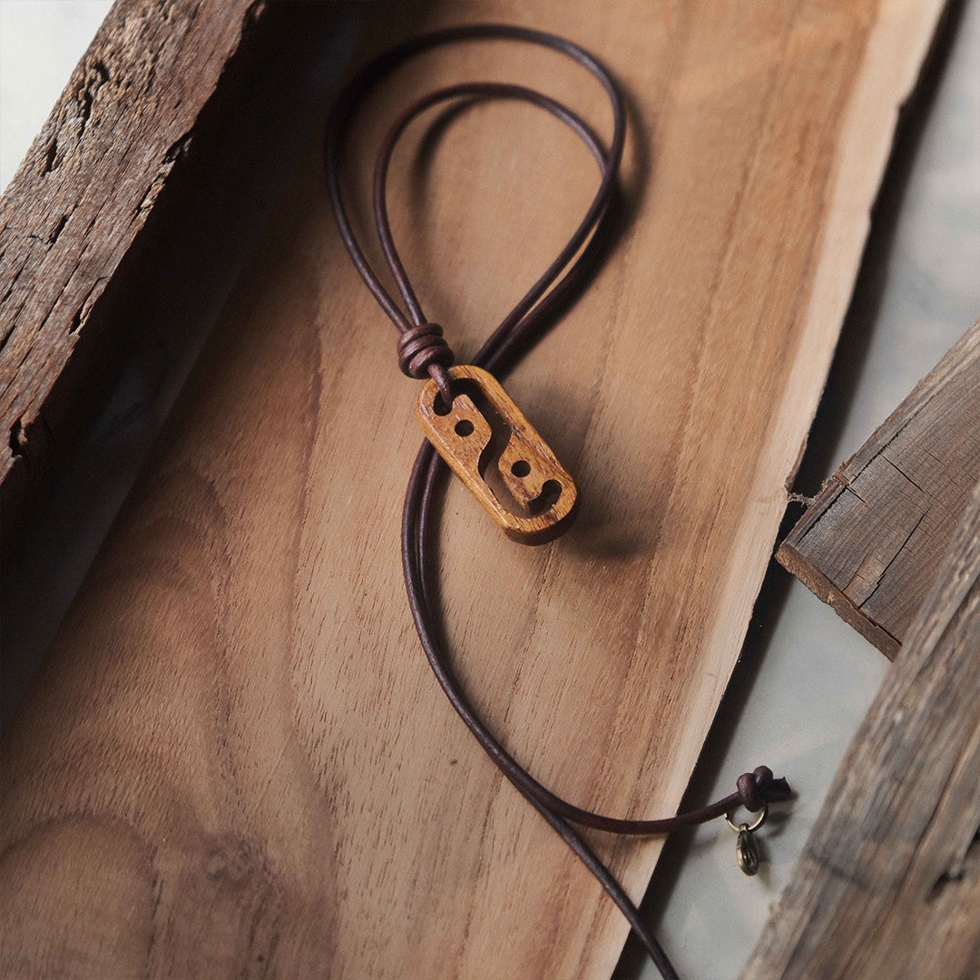 Yin-Yang | Teak Wood Pendant