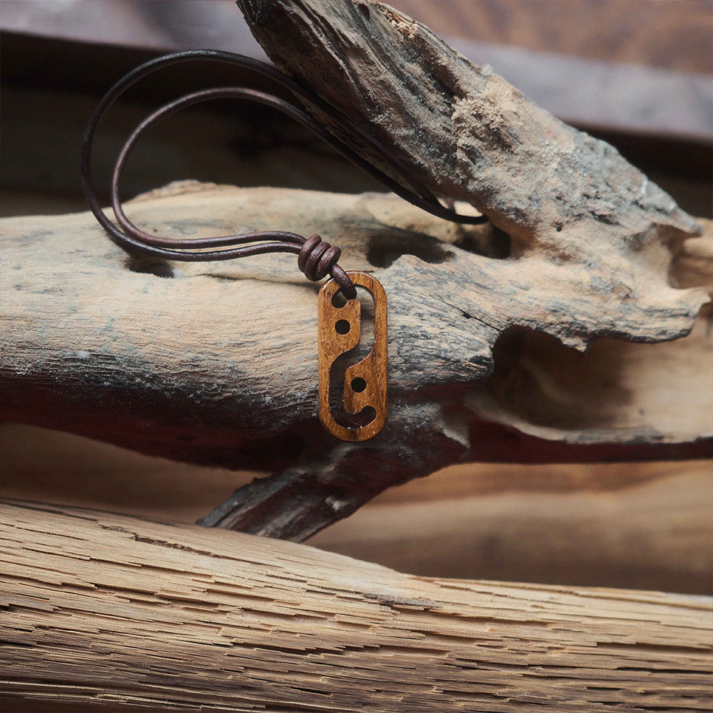 Yin-Yang | Teak Wood Pendant