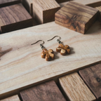 Petal Form | Teak Wood Earring