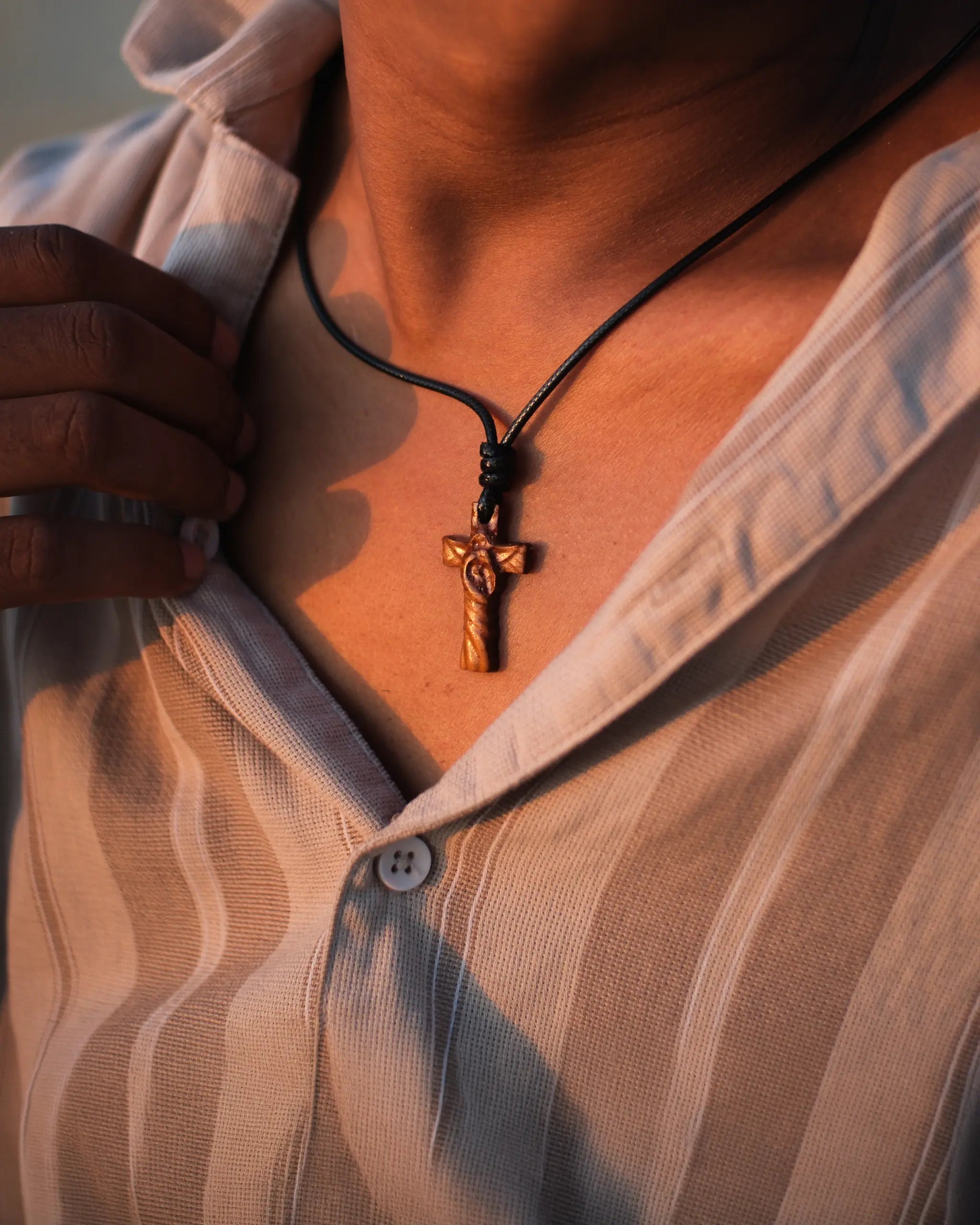Holy Cross | Teak Wood Pendant