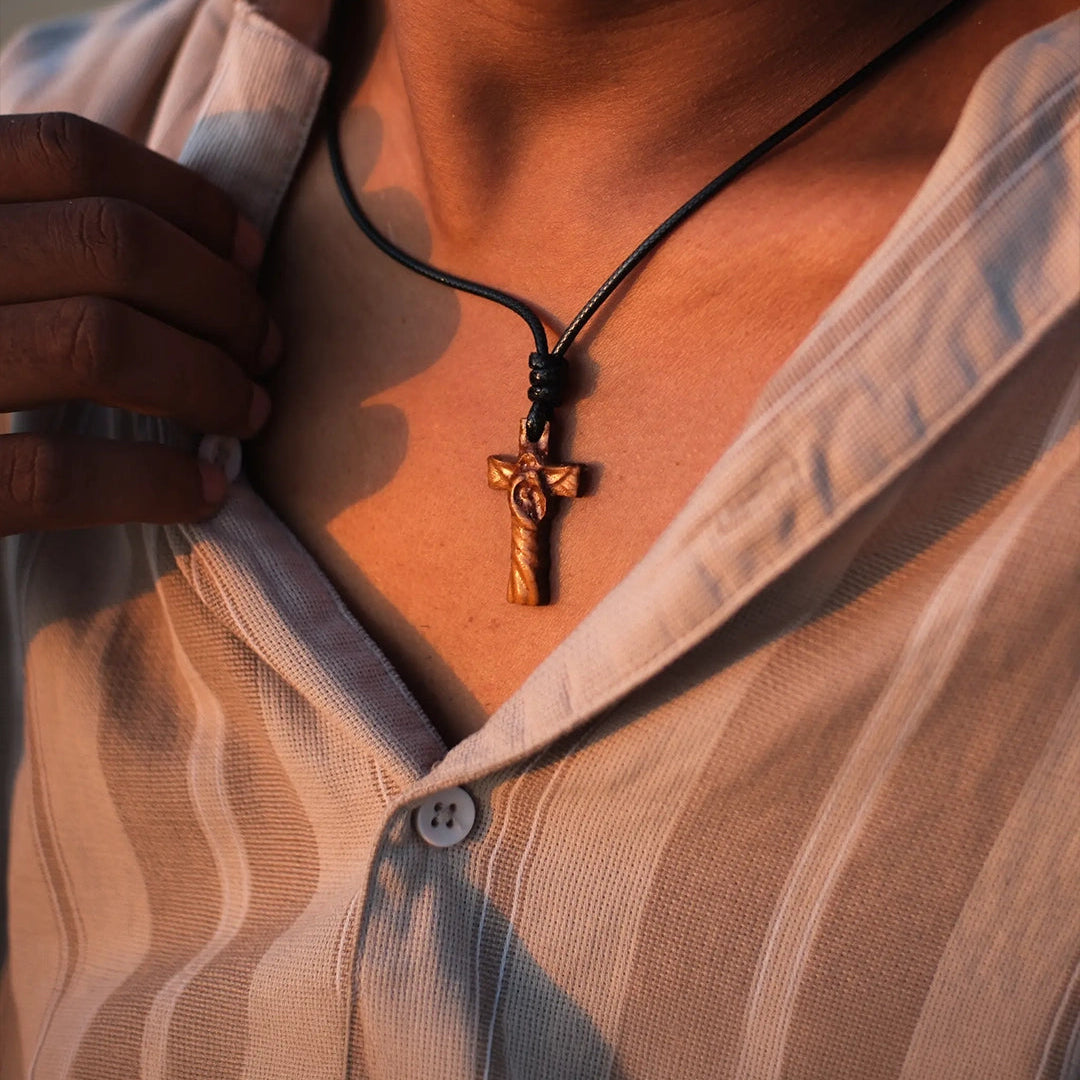 Holy Cross | Teak Wood Pendant